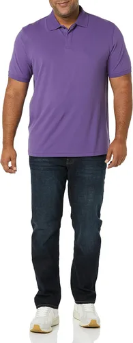 Vista 3 de Tienda Aware Polo de manga corta piqué de algodón ligero para hombre