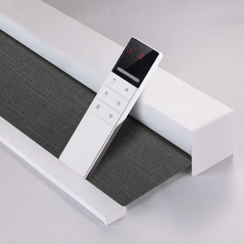 Vista 11 de Zshine Persianas opacas motorizadas con ancho personalizado (23-95 pulgadas), persianas enrollables inalámbricas y recargables con control remoto