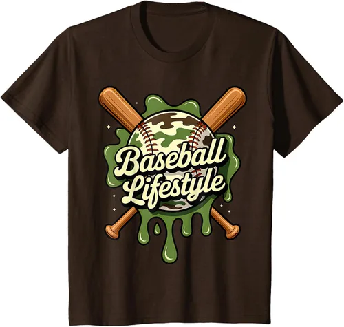 Vista 37 de Baseball Life Style 101 Apparel Youth Drip Baseball Boys Kid Camiseta