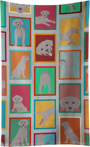 Vista 17 de Caroline's Treasures MLM1160KTWL - Lots of Red Siberian Husky - Toalla de cocina para invitados, toalla de baño decorativa para cara, té, paño