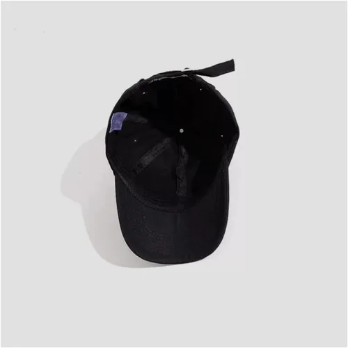 Vista 4 de Gorra de béisbol con estampado de letras bordadas, ajustable, para parejas, gorra de béisbol de pato de ángel, gorra de lengua