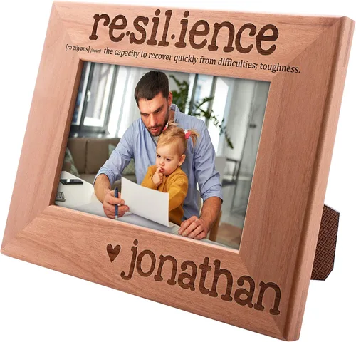 Vista 8 de Marco de fotos personalizado para regalos de papá, marco de fotos de madera de 5 x 7 pulgadas, gran regalo para el día del padre, cumpleaños