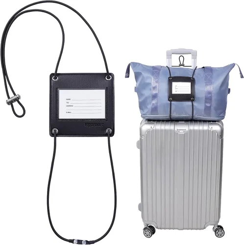 Vista 8 de Vigorport Correas de equipaje, correas de conector de equipaje para maletas, añade una bolsa y conecta tus 2 maletas juntas, correa elástica