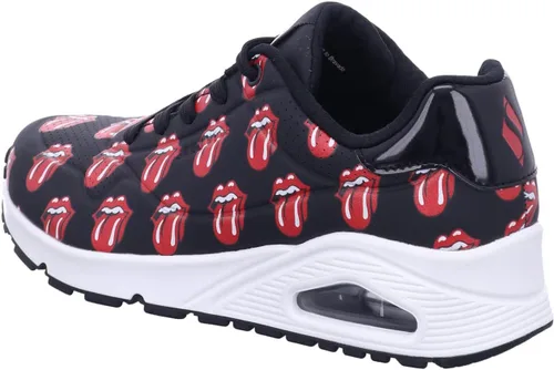 Vista 3 de Skechers Zapatos deportivos X Uno Rolling Stones NegroRojo para mujer