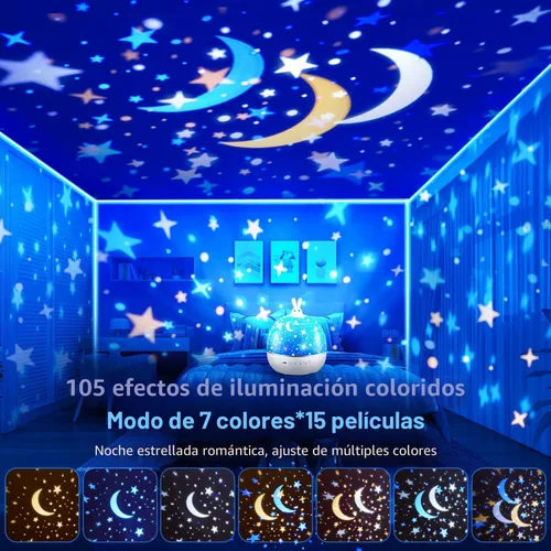 Vista 5 de Proyector de luz nocturna de dinosaurio de fuego, con 15 películas y música Bluetooth y luz nocturna de dinosaurio controlada a distancia, proyector