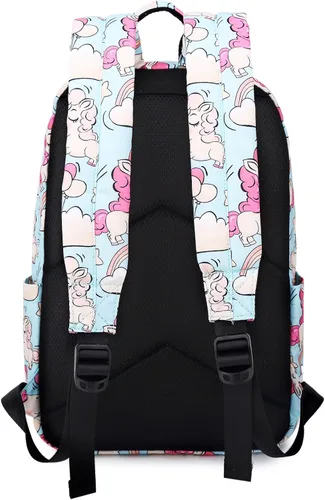 Vista 5 de Abshoo mochila ligera infantil de unicornio, bolsa para la escuela, bolsa para niñas