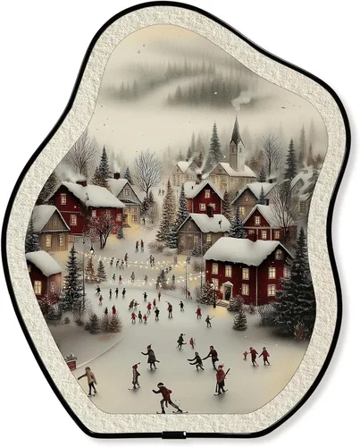 Vista 12 de KVEKVE Dark Academia - Decoración ovalada enmarcada para pared, paisaje gótico, naturaleza, luna Moody, decoración colgante, para pared o mesa