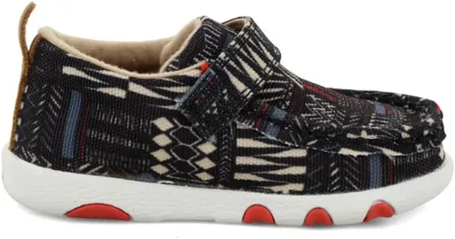 Vista 3 de Twisted X Mocasines de conducción infantil Negro Multi