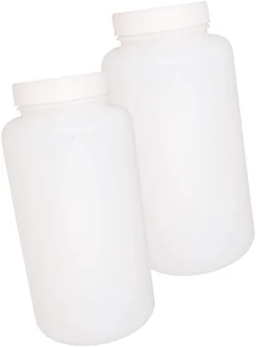 Vista 14 de Bettomshin 1 botella de plástico PE de 3.4 fl oz (grado alimenticio), botella de reactivo de laboratorio de boca ancha, recipiente de almacenamiento