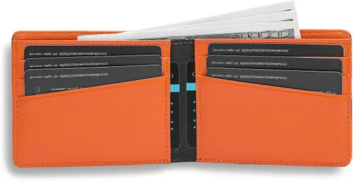 Vista 2 de Lanyani Cartera Minimalista de Tela con Doble Pliegue y Bloqueo RFID