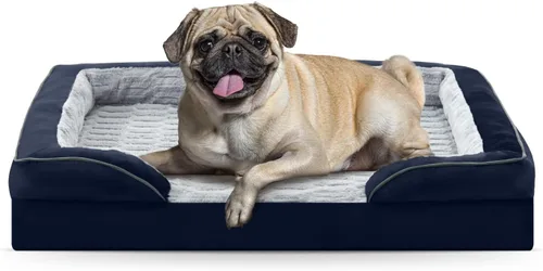 Vista 25 de FURTIME Cama Ortopédica para Perros para Perros Pequeños - Camas de Sofá para Perros Pequeños Lavables, Cama de Sofá de Espuma de Apoyo