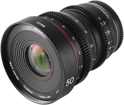 Vista 3 de Meike 1.969 in T2.2 Mini enfoque manual gran angular lente de cine para M43 Micro cuatro tercios MFT montaje cámaras BMPCC 4K Z CAM E2