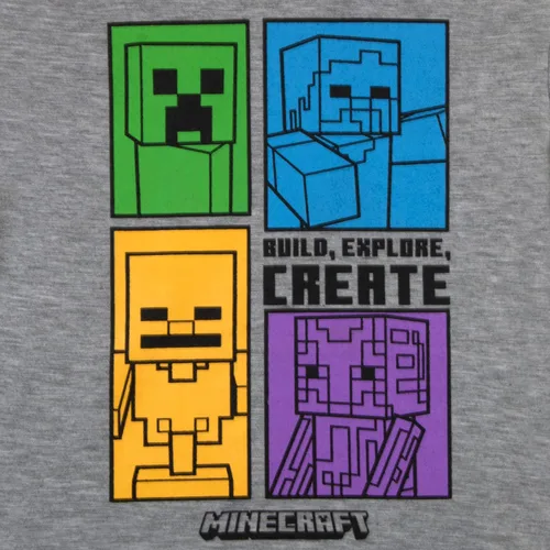 Vista 3 de Minecraft Creeper - Juego de 4 camisetas para niños, 4