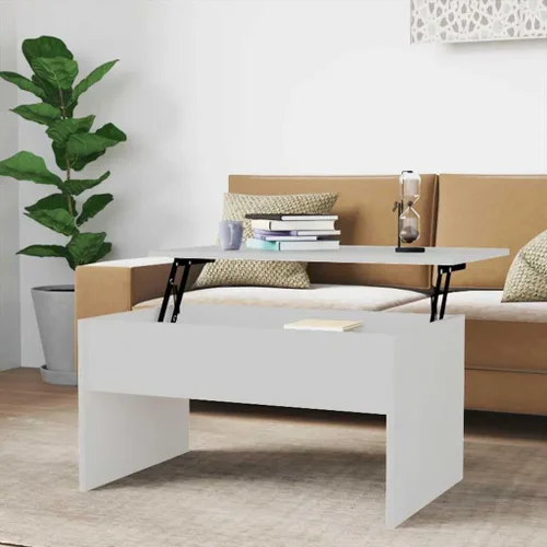 Vista 14 de Lift Top Coffee Table Black 31.5"x19.9"x16.3" Engineered Wood Mesa de Centro for Living Room with Hidden Storage, Modern Matte Finish for Small