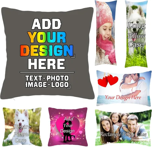 Vista 12 de Fundas de almohada personalizadas, fundas de almohada suaves personalizadas, añade tu texto, foto, decoración del hogar, sofá, cama, sala de estar
