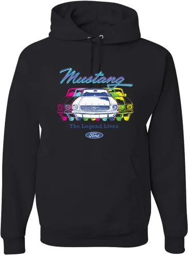 Vista 12 de Wild Bobby Ford Mustang The Legend Lives - Sudadera con capucha unisex con diseño de coches y camiones