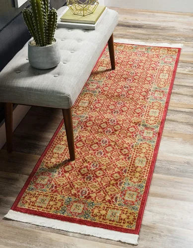 Vista 17 de Unique Loom Palace Collection - Alfombra de área Jefferson (2 pies x 3 pies 1 pulgada, rectangular, crema/caramelo)