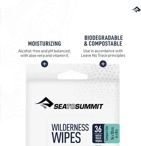 Vista 6 de Sea to Summit Toallitas de ducha sin enjuague Wilderness Wipes