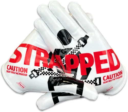 Vista 32 de Battle Guantes deportivos con receptor de velocidad Doom Blanco