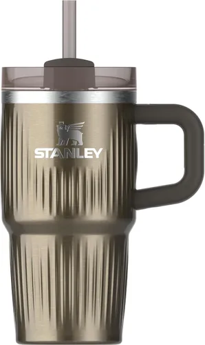 Vista 161 de STANLEY Quencher H2.0 Vaso Térmico con asa y pajilla, 64 onzas, tapa Flowstate de 3 posiciones, gran capacidad para viajes y deportes, vaso de acero