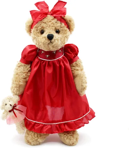 Vista 8 de Oitscute Osos de Peluche para Bebés Lindos de Peluche Suave de 16 Pulgadas (Flor Verde) para Niñas y Mujeres