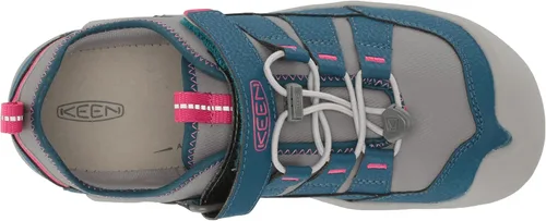 Vista 5 de KEEN Tenis cómodos unisex para niños, Steel GreySafety Orange