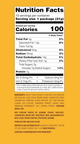 Vista 4 de Bauducco Speculoos - Galletas crujientes caramelizadas con especias, 0.74 onzas envueltas individualmente (paquete de 10)