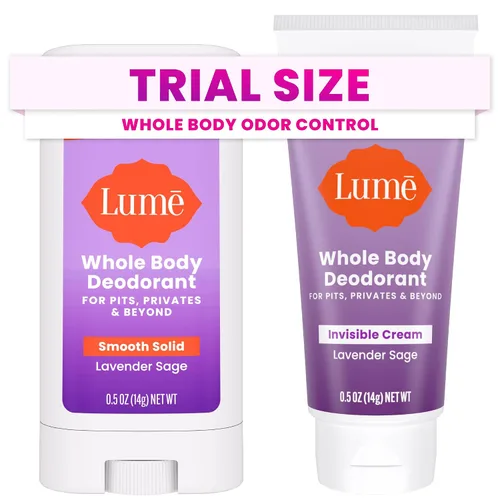 Vista 10 de Lume Desodorante de cuerpo entero - Crema + barra sólida Mini Bundle 0.5oz
