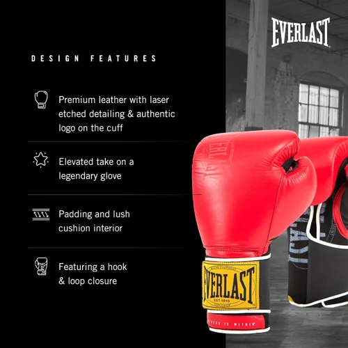 Vista 3 de Everlast Everlast - Guante de entrenamiento clásico Rojo