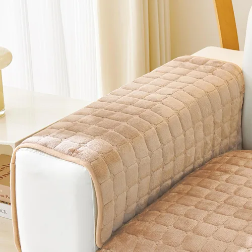 Vista 12 de Fundas para reposabrazos de sofá, fundas de terciopelo mullido para sofá, fundas antideslizantes para sillón, fundas para reposabrazos