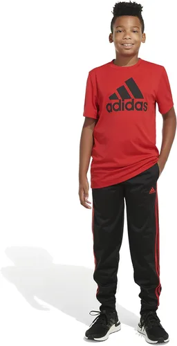 Vista 3 de adidas Jogger de tricot clásico 3s con cintura elástica para niños