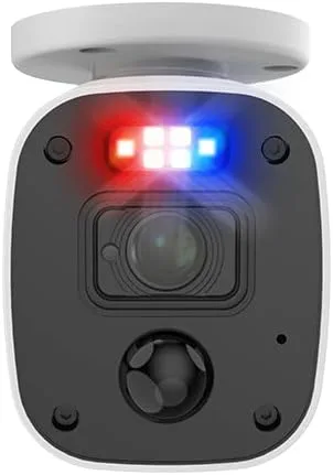Vista 6 de Swann Cámara de bala de luz intermitente DVR complementaria con proyector de sensor, video de 1080P, diseño interior o exterior, visión nocturna a
