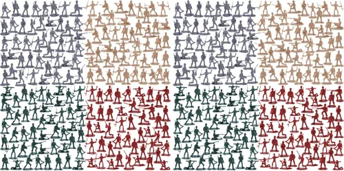 Vista 7 de AMOR PRESENT Juego de 120 piezas militares para hombres del ejército, juego de soldado militar, figuras de acción del ejército, con vehículos