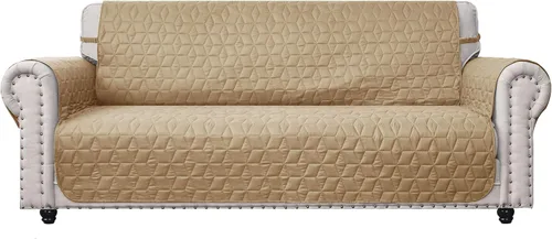 Vista 20 de Ameritex - Funda impermeable de sofá, 100 % antideslizante, acolchada, protector de muebles para perros, niños y mascotas; funda de sofá, lavable a