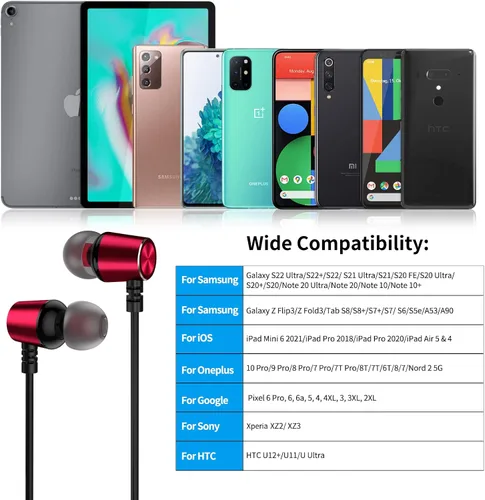 Vista 8 de APETOO Auriculares USB C para iPhone 15, 16 Pro Max, Samsung S21, S22, S23, S24, Ultra Flip Fold A55, A54, A9, cancelación de ruido, auriculares