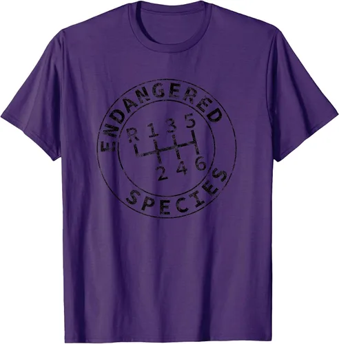 Vista 15 de Endangered Species Stick Shift Manual Transmission Drivers T-Shirt Baby Blue