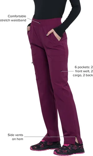 Vista 4 de Infinity Cherokee CK065A - Pantalón médico de enfermería sin cierre para mujer
