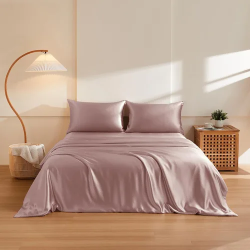 Vista 18 de THXSILK Juego de funda de edredón de seda de morera 100% pura de 3 piezas, ropa de cama de lujo ultra suave de grado 6A+, sábanas de seda