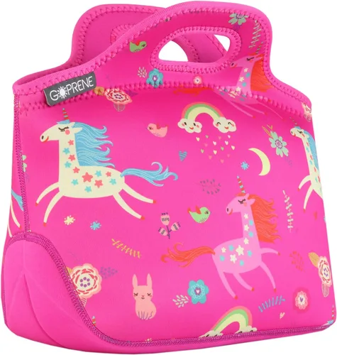 Vista 11 de Bolsa de almuerzo para niños con aislamiento de neopreno para niños, se adapta a la lonchera Bento Box y Thermos verde para niños pequeños