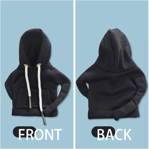 Vista 5 de JOYCOURT - Sudadera con capucha para palanca de cambios de coche, color negro Nylon Fashionable Mini Hoodie Decoration, Cute Gadgets, Universal