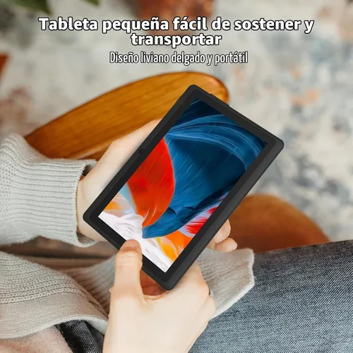 Vista 5 de Tablet de 7 pulgadas con estuche, tabletas Android de cuatro núcleos, 4 GB RAM 32 GB ROM 512 GB expandibles, pantalla IPS HD de 1024x600, 3500 mAh