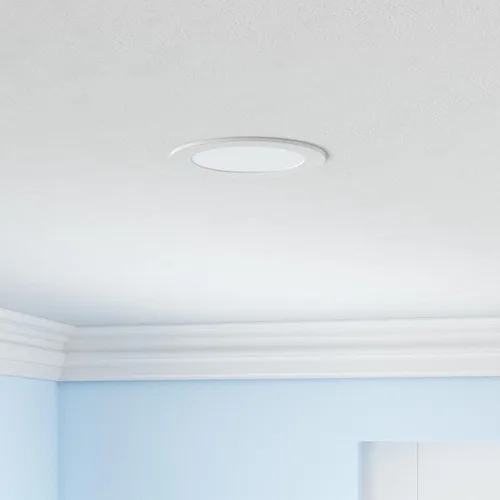 Vista 2 de Iluminación empotrable inteligente Govee de 4 pulgadas, luz LED RGBWW con conexión directa Wi-Fi Bluetooth, 65 modos de escena, compatible con Alexa