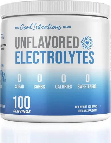 Vista 9 de Electrolitos Sin Sabor - 100 Porciones - Polvo de Electrolitos Sin Sabor - Electrolitos No Endulzados - Electrolitos Insípidos - Cero Carbohidratos