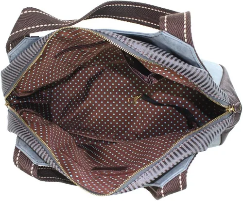 Vista 4 de CHALA Bolso Bowling Zip Tote Garden Creature Colecciones Indigo (Bluebird), Azul Pájaro