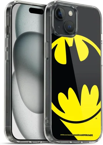 Vista 343 de Head Case Designs Funda de gel con licencia oficial de Batman DC Comics Bat Signal Logos [protección de grado militar] compatible con Apple iPhone 7