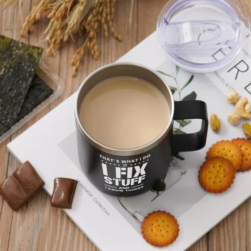 Vista 6 de NOWWISH Regalos para hombres, taza de café para papá, regalos de cumpleaños de hija e hijo, tazas geniales del día del padre para papá, esposo