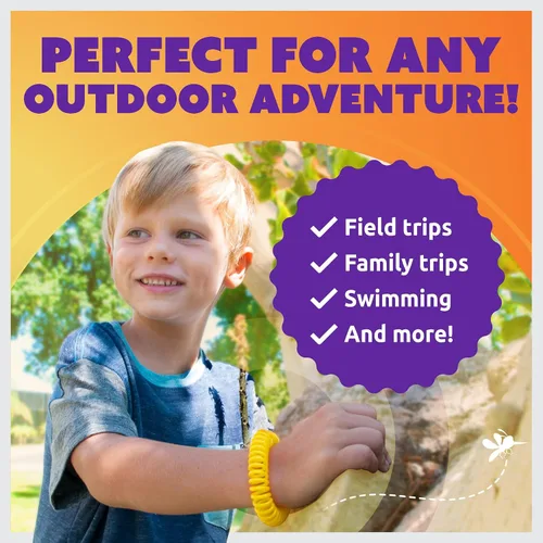 Vista 8 de Superband Pulseras repelentes de mosquitos para adultos y niños – Paquete de 25 – Pulsera repelente de insectos y insectos natural de larga