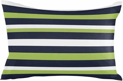 Vista 35 de Fundas de almohada de exterior impermeables de 16 x 16 pulgadas, fundas de almohada de poliéster con rayas blancas y negras, fundas decorativas