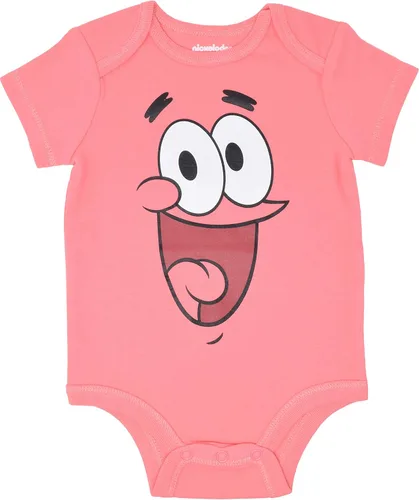 Vista 3 de Nickelodeon Bob Esponja Squarepants - Paquete de 3 mamelucos para bebé