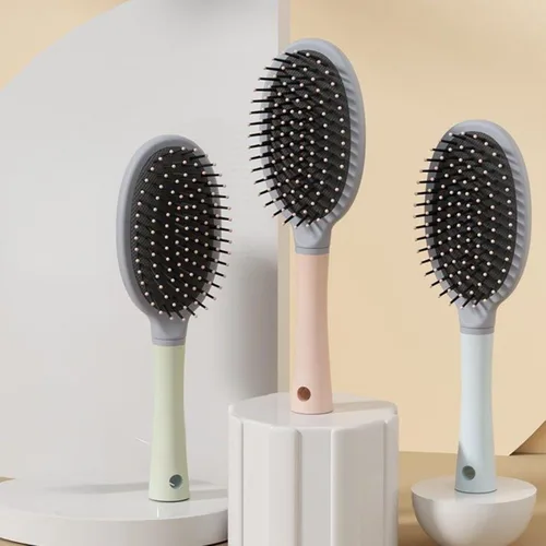 Vista 6 de Cepillo desenredante para el cabello, cerdas ultrasuaves, cepillo desenredante que se desliza por los enredos con facilidad en todo tipo de cabello